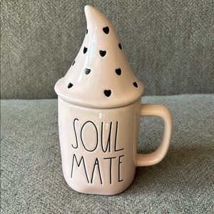 Rae Dunn Pink love gnome topper Heart Mug